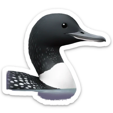 Common loon sticker