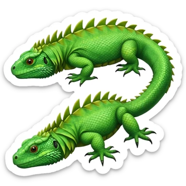 Pies de iguana sticker