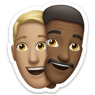 Deux personnes s’embrasse  sticker