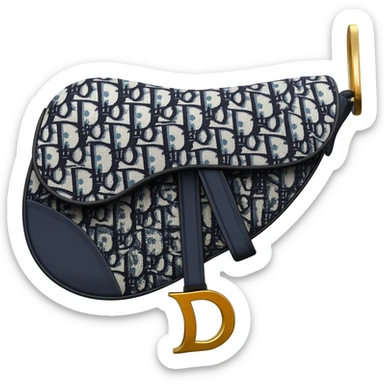 dior saddle bag sticker