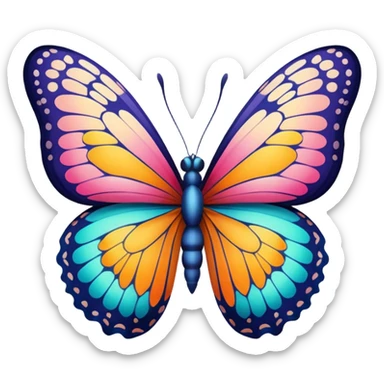 Kelebek sticker