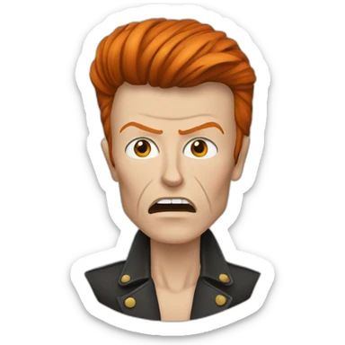 Bowie avce un pouce sticker