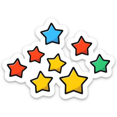 5 stars rating, excellent review sticker