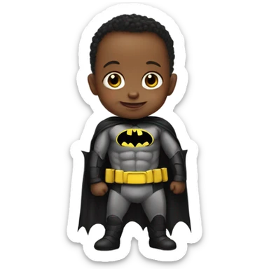 baby in Batman costume  sticker