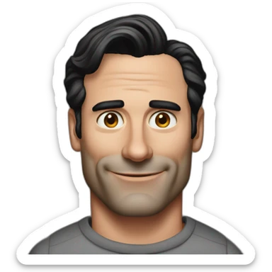 jon hamm sticker