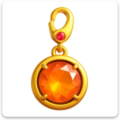 change the silver setting and jump ring to gold, keep the round cut pink fire opal and Y2K style, extreme close-up, 3D emoji style sticker