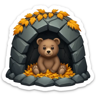 bear cave sticker