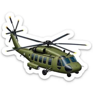 Sikorsky UH-60 Black Hawk - Sikorsky (Model Year: 2022) (Iconic colour: Olive green) sticker