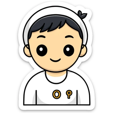 person avatar with initials ÖB sticker