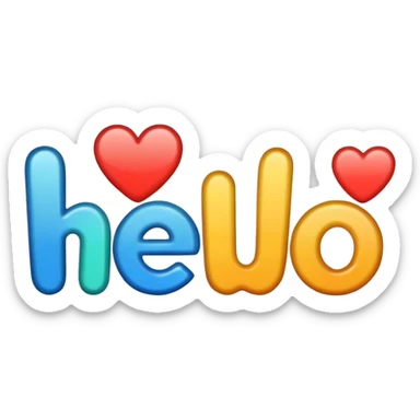 palabra hello! sticker
