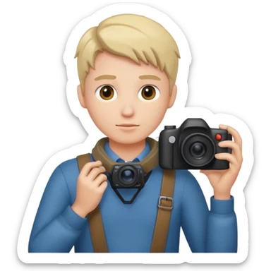 photographer facing away sticker