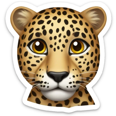 leopard sticker