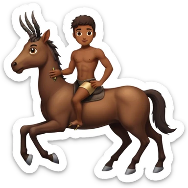 black boy centaur with lower half as bug sticker