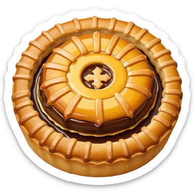 galette des rois avec la fève sticker