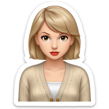 Taylor swift cardigan  sticker