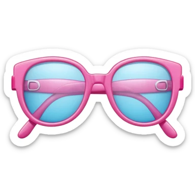  a barbie pink glasses sticker