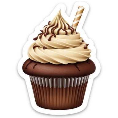 Baileys chocolate milkshake cupcake  sticker