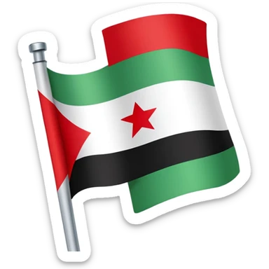 Syrian flag sticker