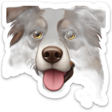 Berger australien brown tricolore blue eyes sticker