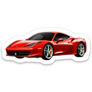 458 italia sticker
