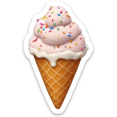 Ice cream sprinkles sticker