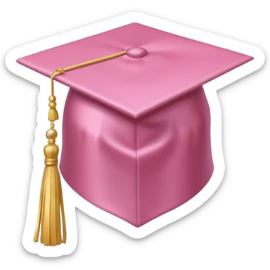 light pink hat  only graduation  sticker