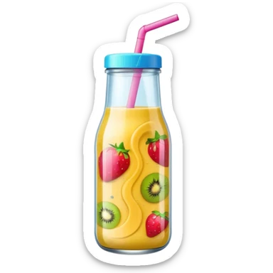 smoothie glasflasche sticker