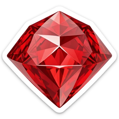 Red diamond carved on its front "RED" sticker