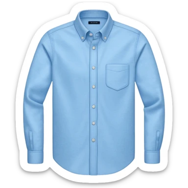 light blue oxford shirt sticker