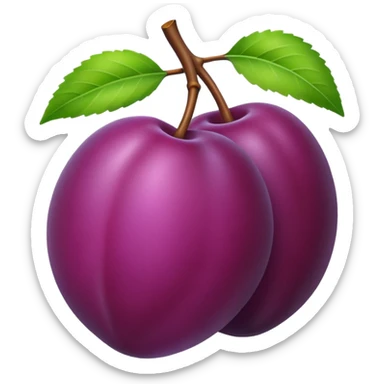 one small plum sticker