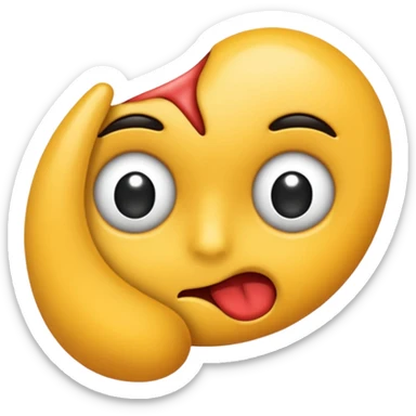 realistic butt with diarrhea smeared on it sticker