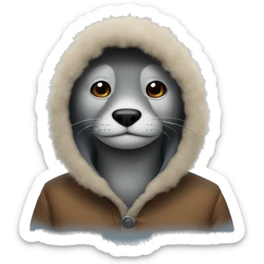 Lontra com frio  sticker