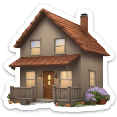 Cozy home sticker
