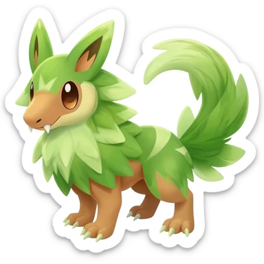 Exotic tropical Animal-Fakémon-Pokémon-hybrid-fusion-creature  sticker