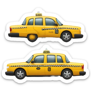 taxi new sticker