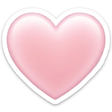 Light pink heart sticker