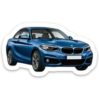 bmw 220i 2022 blue dark sticker