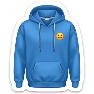 hoodie blu no laces no faces sticker