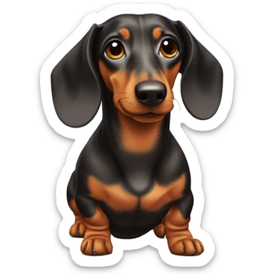 dachshund dog breed sticker