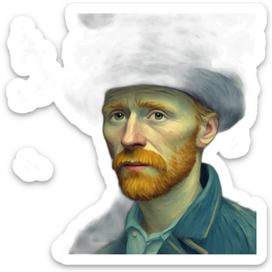 La nuit etoilée de van gogh sticker