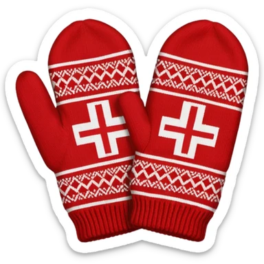 norwegian knit a single mitten selbu sticker