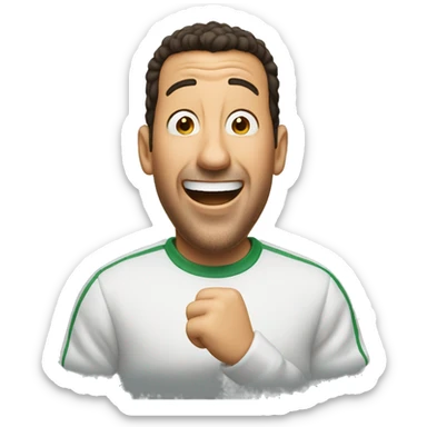 adam sandler cheering sticker
