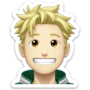 Anime my hero academia endvor sticker