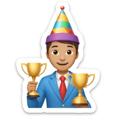 puedes hacer un emoji de la celebracion de poniendose la corona de lamine yamal sticker