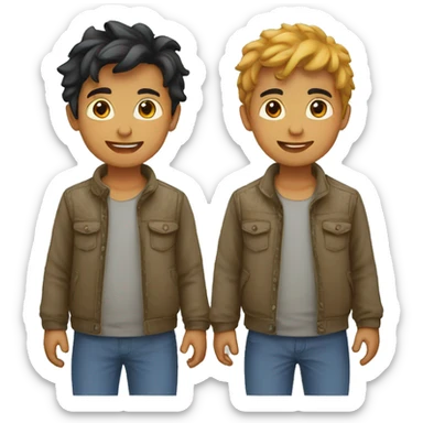 Twin brothers nepali sticker