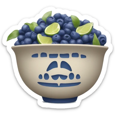 Indigo bowl sticker