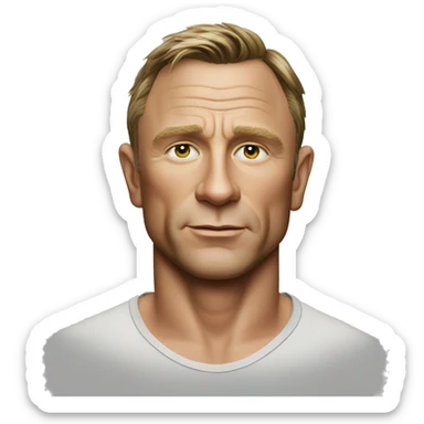 daniel craig sticker