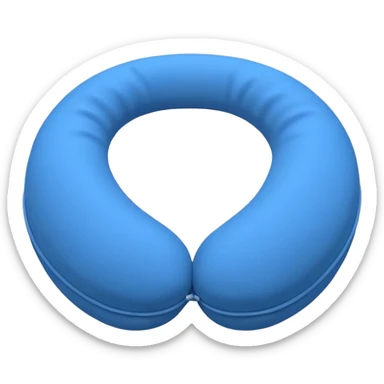 blue Travel Neck Pillow sticker