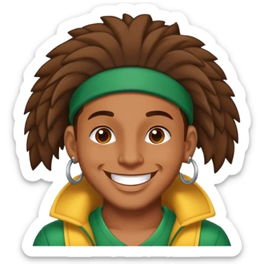 Happy Reggaeton Music Singer sticker