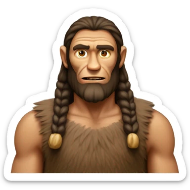 Homme de cro magnon préhistorique ressemblant à un singe sticker
